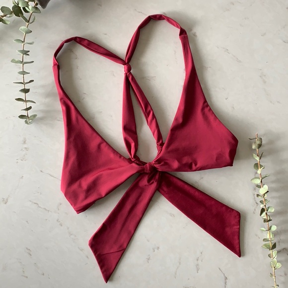 Frankie's Bikinis Other - Frankie’s Bikinis Malibu Bikini Top in Merlot